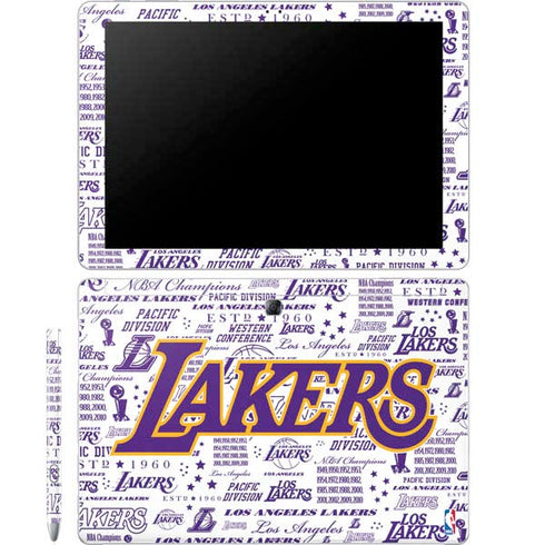 NBA LA Lakers Historic Blast Galaxy Book 12in Skin